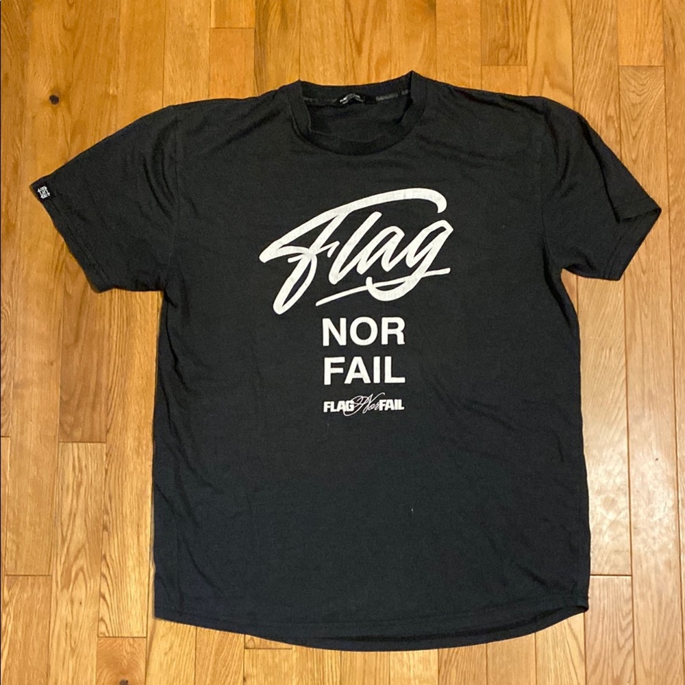 Flag Nor Fail Black T-Shirt